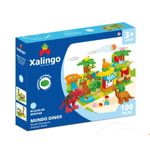 bloco de montar xalingo grande mundo dinos 100 peças (mp)
