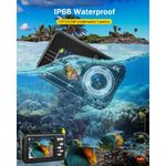 câmera subaquática 4k tebngihnm a-bi