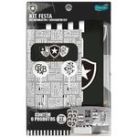 kit festa botafogo oficial festcolor 62 peças 112104 (mp)