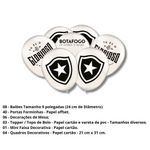 kit festa botafogo oficial festcolor 62 peças 112104 (mp)