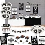 kit festa botafogo oficial festcolor 62 peças 112104 (mp)