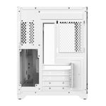 gabinete gamer pcyes mid tower matx lateral e frontal em vidro forcefield white ghost (mp)