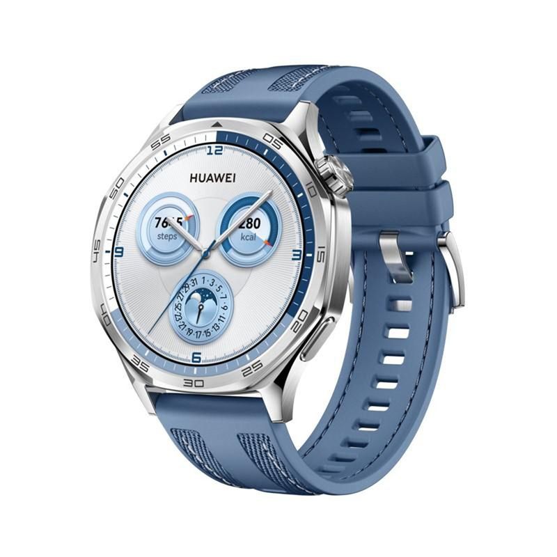 smartwatch huawei gt 5 46mm bluetooth azul tecido (mp)