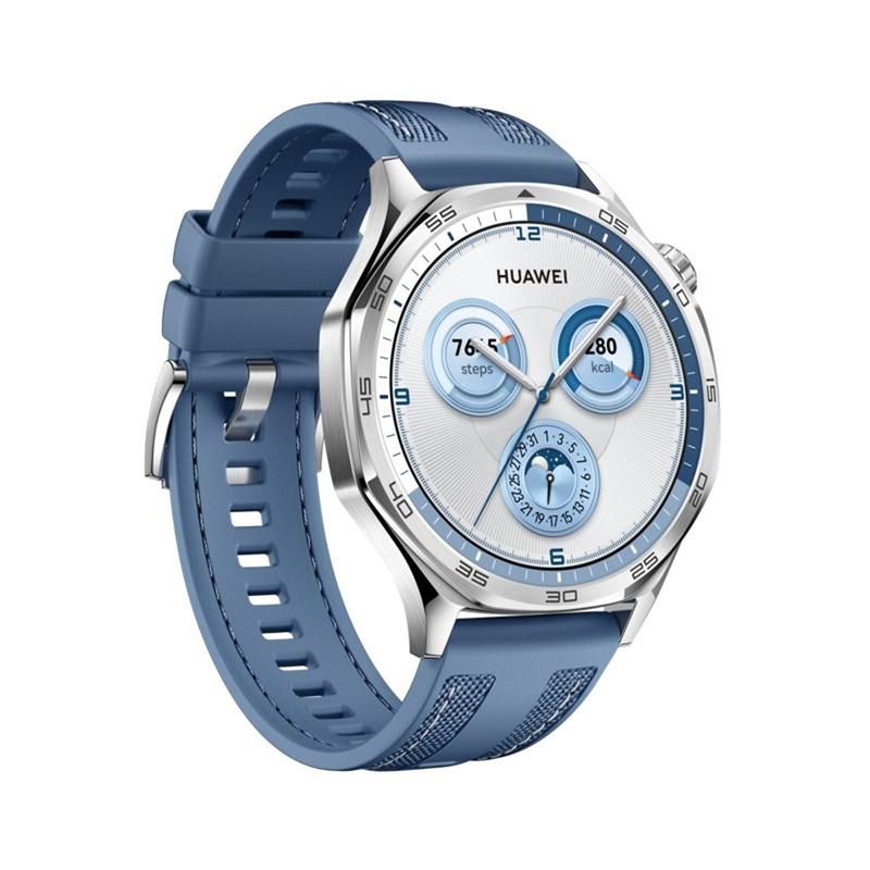 smartwatch huawei gt 5 46mm bluetooth azul tecido (mp)