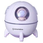 luminária zonacriativa com umidificador amizade astronauta rosa (mp)