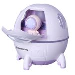 luminária zonacriativa com umidificador amizade astronauta rosa (mp)