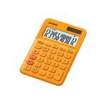 calculadora casio laranja ms-20uc-rg-w-dc
