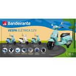 moto elétrica infantil bandeirante vespa azul 2930
