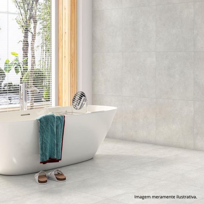 Piso Cerâmico Bold Acetinado Cecafi 57x57cm Oreon Caixa 2,59m² (MP)