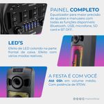 caixa de som amplificada frahm tf970 tws 970w preto