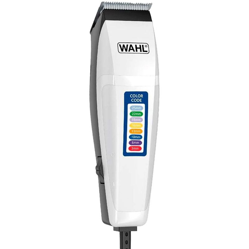 máquina de cortar cabelo color wahl 9314-1755 127v branco (mp)