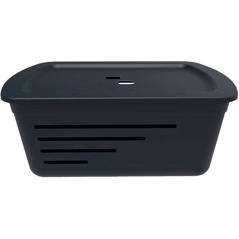 cesto organizador soprano grande com tampa 14403 preto (mp)