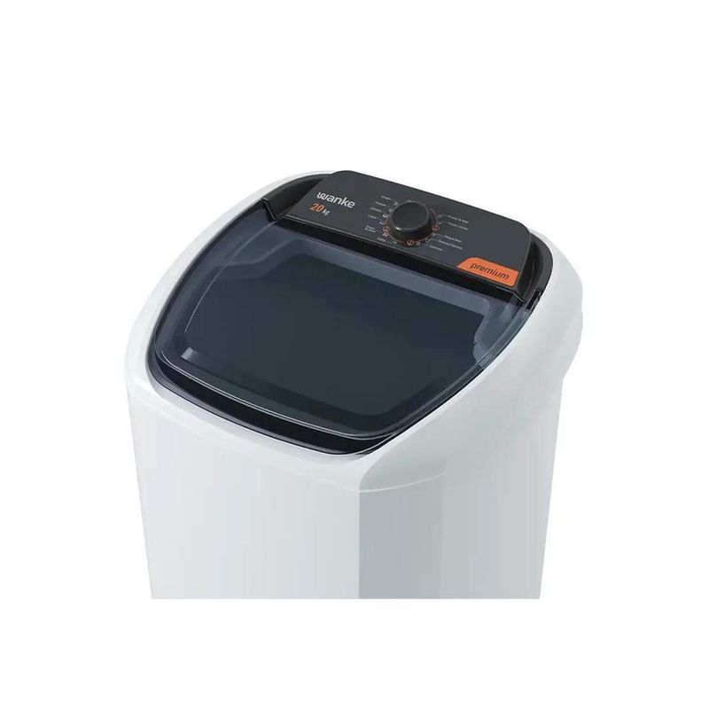 lavadora tanquinho 20kg semiautomática wanke premium 10 programas lwbe 201t3 110v branco (mp)