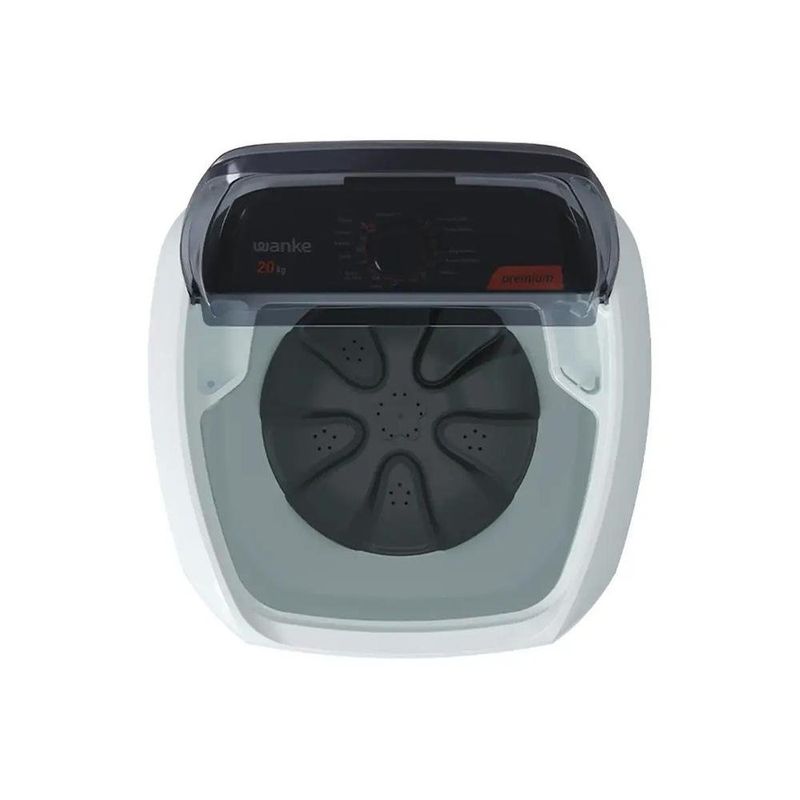 lavadora tanquinho 20kg semiautomática wanke premium 10 programas lwbe 201t3 110v branco (mp)