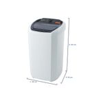 lavadora tanquinho 20kg semiautomática wanke premium 10 programas lwbe 201t3 110v branco (mp)