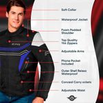 jaqueta para motociclista masculina enduro x-large azul a-bi