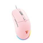 mouse usb gamer fantech com fio katana rgb 6 botões vx9s rosa (mp)