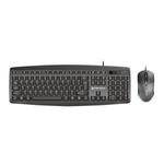 teclado e mouse usb fantech 1200dpi silent km-100 preto (mp)