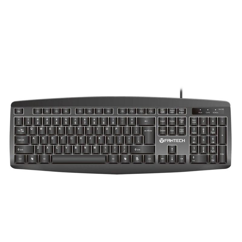 teclado e mouse usb fantech 1200dpi silent km-100 preto (mp)