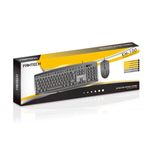 teclado e mouse usb fantech 1200dpi silent km-100 preto (mp)