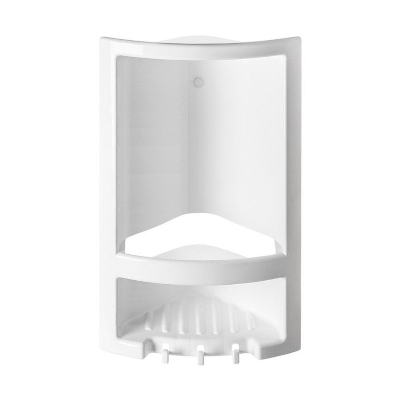 cantoneira para banheiro plástica atlas com gancho primafer 5012-2 branco (mp)