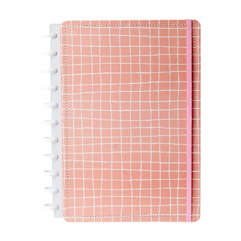 caderno diskô quadri rosa g (mp)