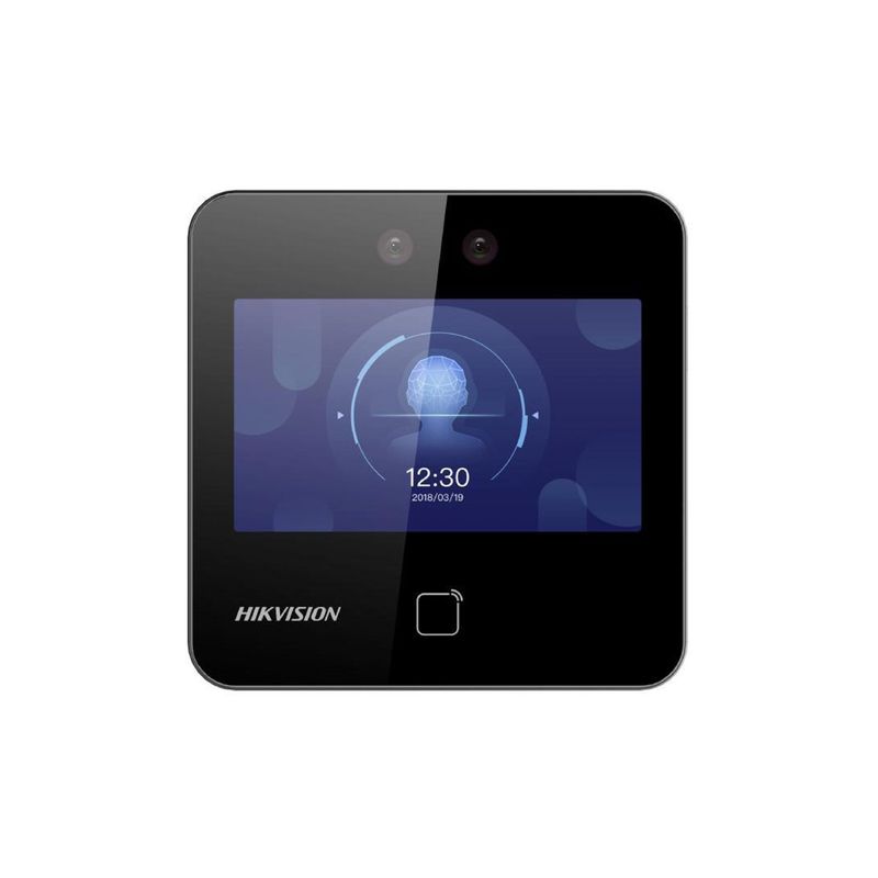 terminal de reconhecimento facial hikvision vídeo porteiro ds-k1t343mwx (mp)
