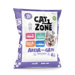 areia higiênica para gato cat zone procão 100% natural 4kg (mp)