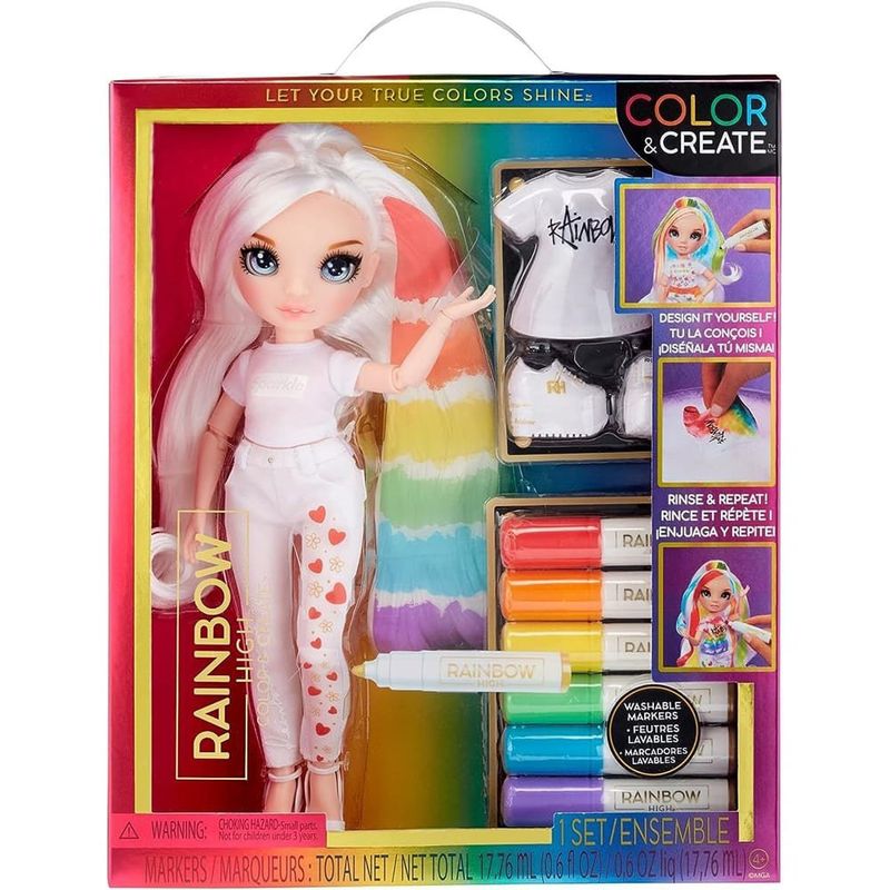 boneca mga rainbow high color create 594123
