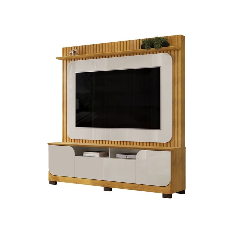 painel home para tv até 65" dj móveis vogue cedro e bali