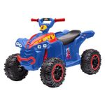 quadriciclo elétrico infantil zippy toys spider man 6v azul vermelho ce23333 (mp)
