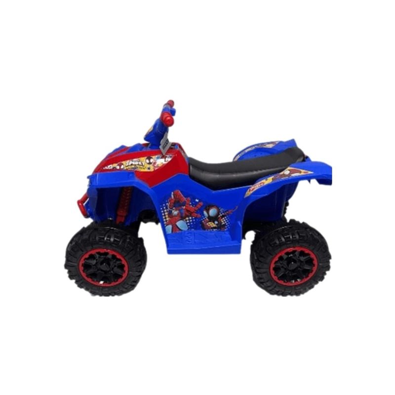 quadriciclo elétrico infantil zippy toys spider man 6v azul vermelho ce23333 (mp)