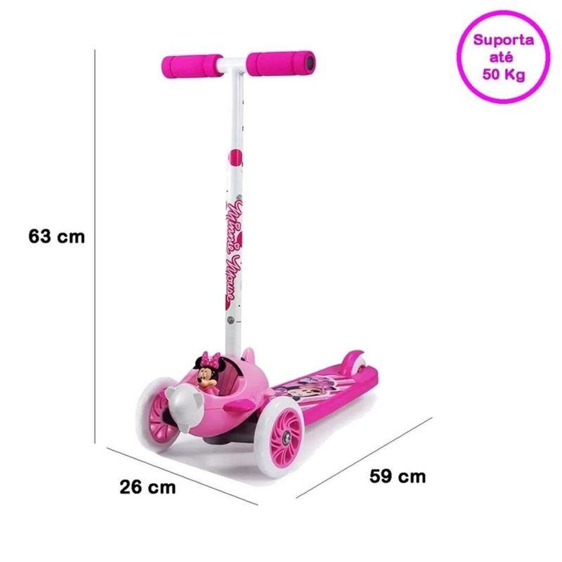 Patinete Infantil Zippy Toys Minnie Voo Divertido