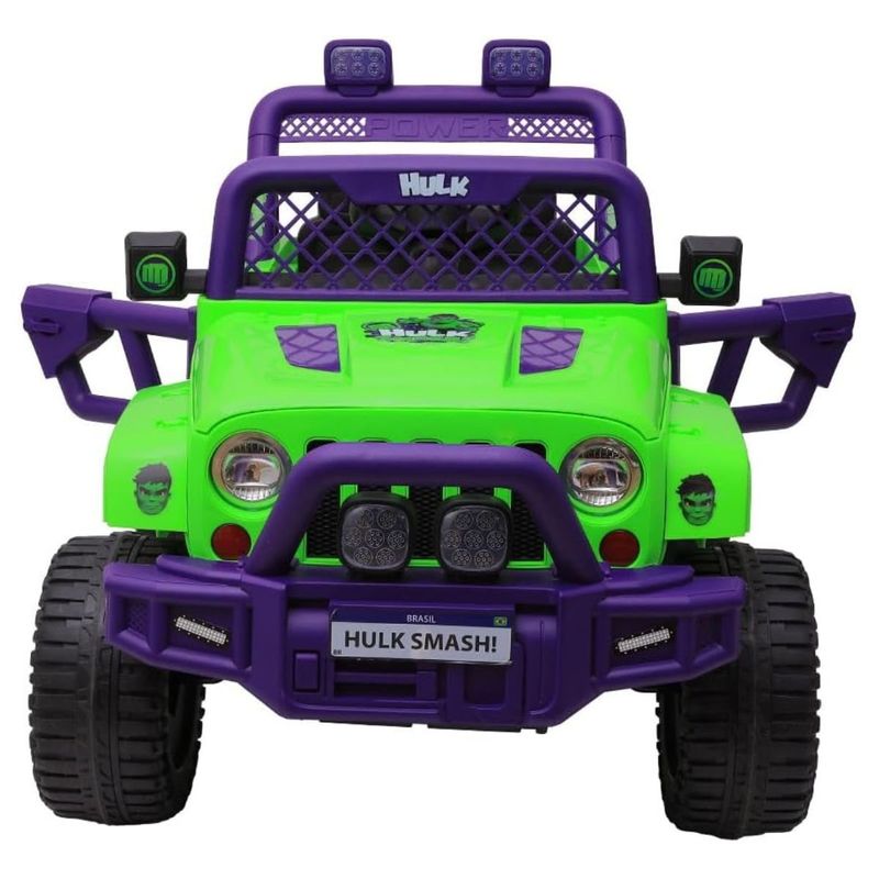 carro elétrico infantil zippy toys jipe hulk 12v com controle remoto ce23332 (mp)