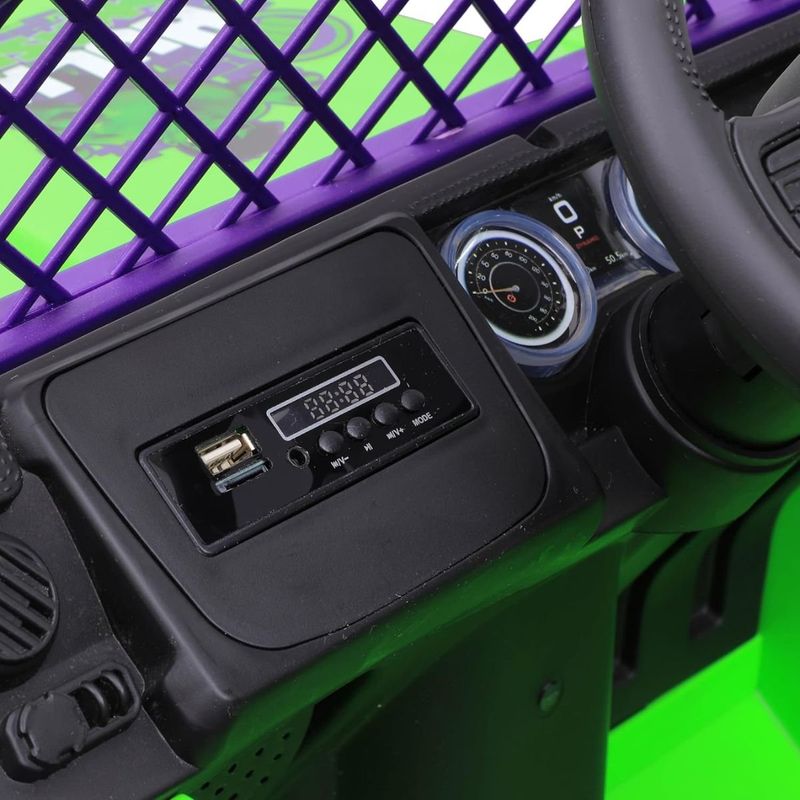 carro elétrico infantil zippy toys jipe hulk 12v com controle remoto ce23332 (mp)