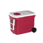 caixa térmica soprano cooler tropical 50 litros com rodas vermelho (mp)