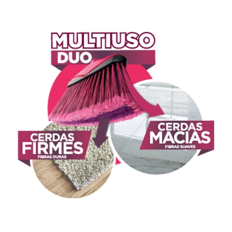 vassoura bettanin noviça com cabo de metal plastificado 1,2m (mp)