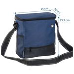 bolsa térmica soprano tropical 7,5 litros azul (mp)