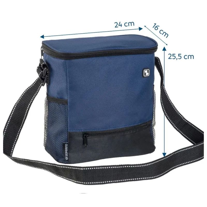 bolsa térmica soprano tropical 7,5 litros azul (mp)