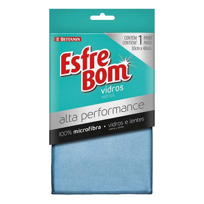 pano para vidros bettanin de alta performance cor azul linha esfrebom (mp)