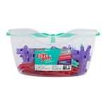 cesto com 36 prendedores plásticos de roupa bettanin esfrebom (mp)