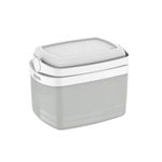 caixa térmica soprano cooler tropical 12 litros cinza claro (mp)