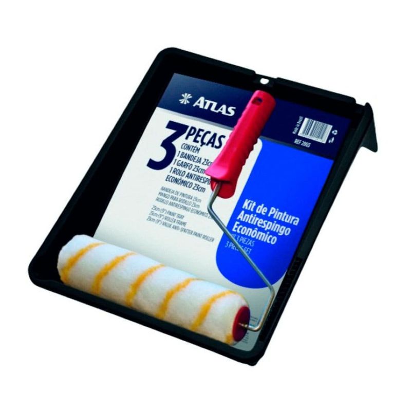 kit de pintura antirrespingo atlas 3 peças (mp)