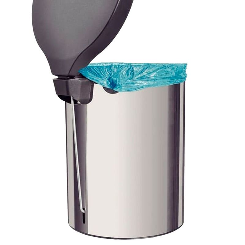 lixeira inox com pedal 20 litros tramontina new (mp)