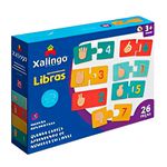 quebra-cabeça xalingo aprendendo os números em libras 26 peças (mp)