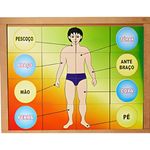 quebra-cabeça carlu corpo humano 16 peças (mp)