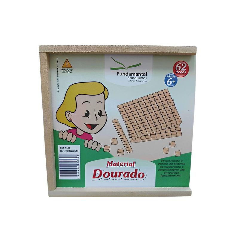 material dourado fundamental mdf 62 peças (mp)