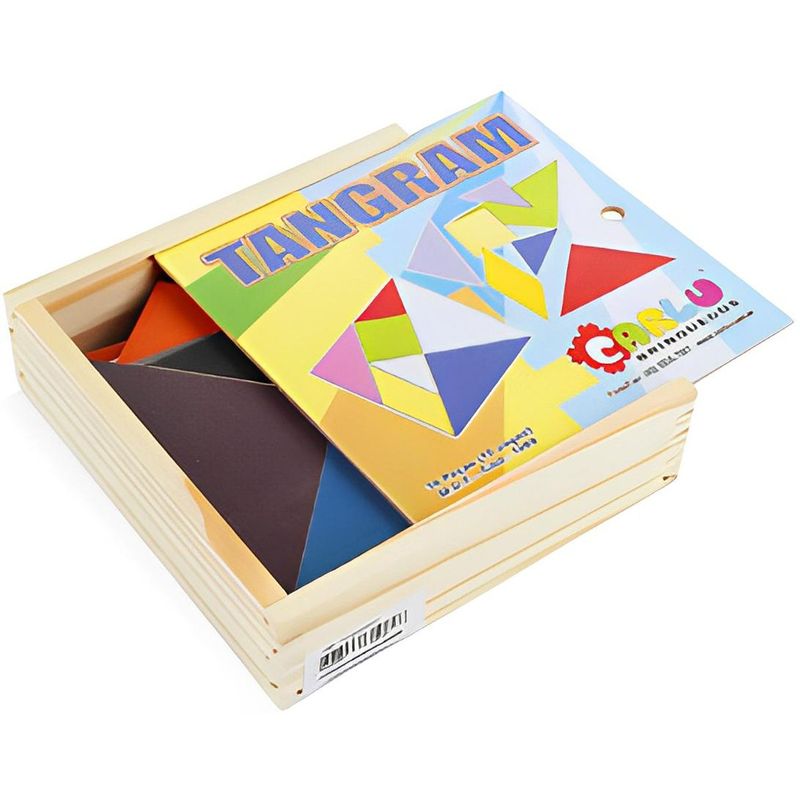 jogo tangram fundamental 10 jogos 70 peças mdf (mp)