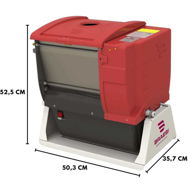 amassadeira semi rápida braesi ali-05 bivolt b8180 vermelho (mp)