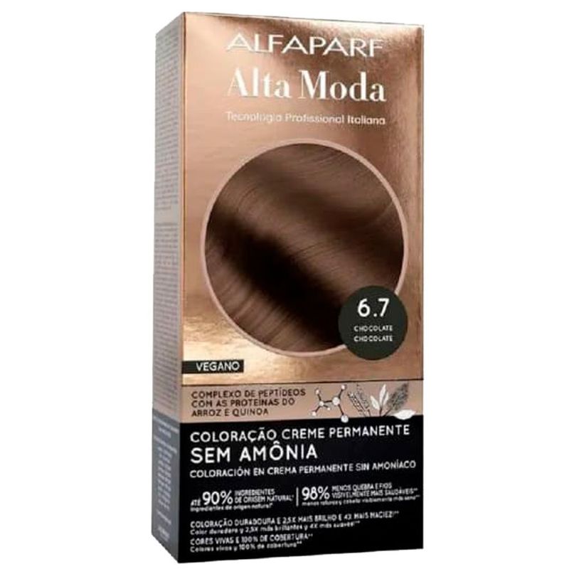 tintura para cabelo altamoda sem amônia 6.7 chocolate (mp)